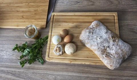 Making bread with your own hands in your home kitchen. Stock Photos