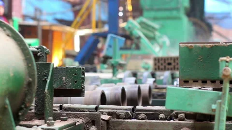 Making bricks and blocks in a factory Stock Footage 62471201
