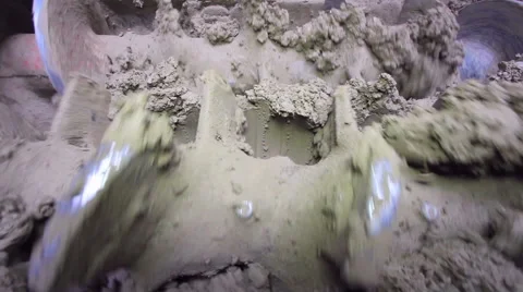 Making bricks and blocks in a factory Stock Footage 62471233