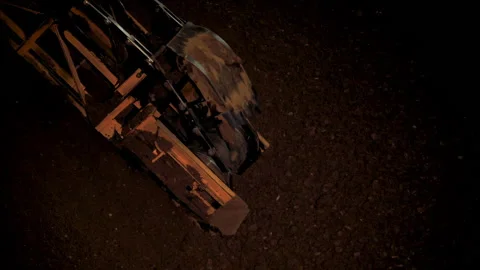 Making bricks on a conveyor belt Stock Footage 132776390