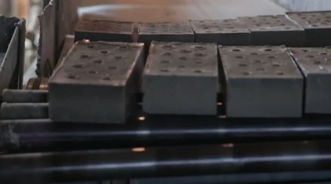 Making bricks Stock Footage 45976216