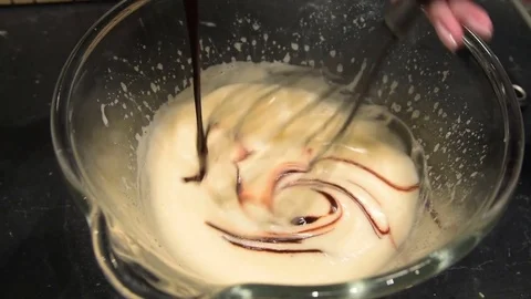 Making brownie dough Stock Footage 74864808