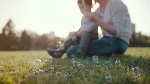 Making bubbles Stock Footage 75205756