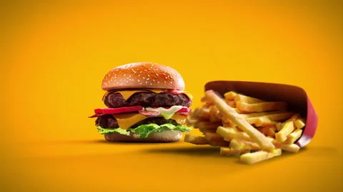 Making a burger Stock Footage 311278734