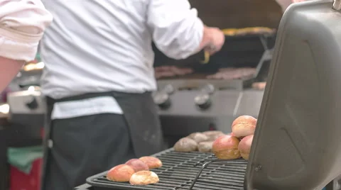 Making of Burgers Stock Footage 55978967