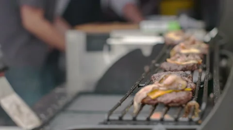 Making of Burgers Stock Footage 55989580