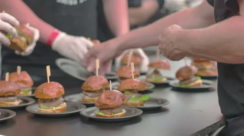 Making of Burgers Stock Footage 55990242
