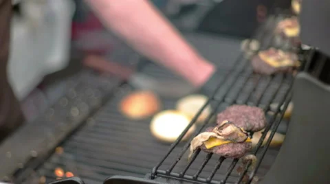 Making of Burgers Stock Footage 55991764