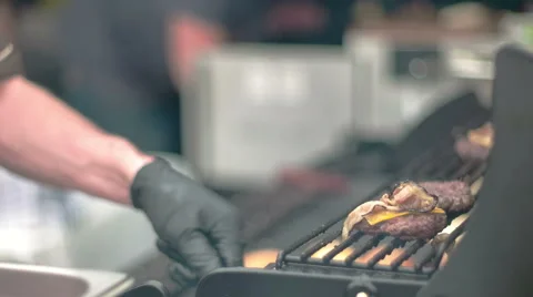 Making of Burgers Stock Footage 55992042