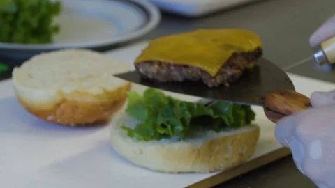 Making of burgers Video stock 99131744