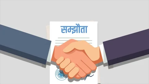 Making Business Contract, Shaking Hands After Contract Stock Footage 279616552