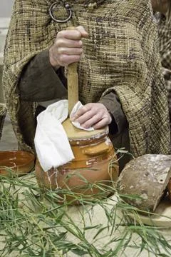 Making butter Stock Photos