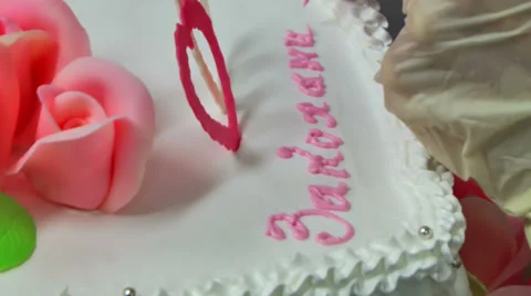 Making Cake Stock Footage 34522760