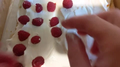 Making a cake Stock Footage 220208008