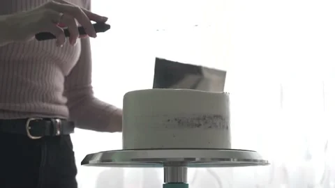 Making cake in kitchen. Concept of home baking Stock Footage 150673640