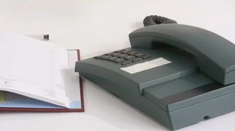 Making a call II Stock Footage 597375