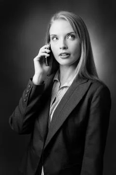 Making a call Stock Photos