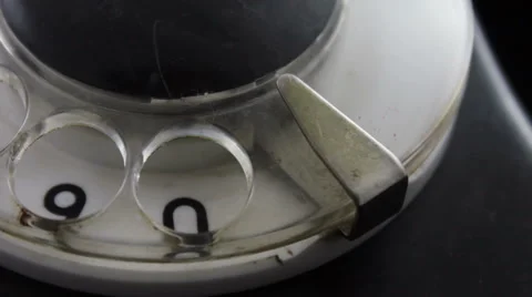 Making A Call Using Old Phone Stock Footage 51834085