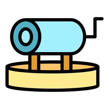 Making candle icon vector flat 스톡 일러스트