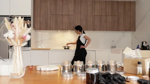 Making candles at home Stock Footage 240523205