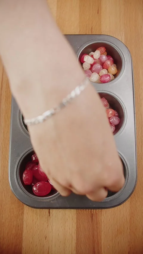 Making Candy Can at Home Video stock 281443503