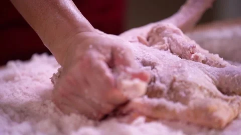 Making Cantonese Cured Duck Stock Footage 331021269