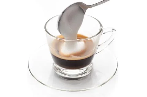 Making cappuccino coffee Stock Photos
