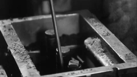 Making cast mould in the factory  Video stock 292960446