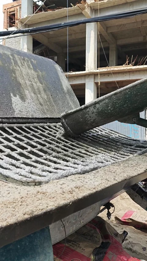 Making a cement Stock Footage 324599313