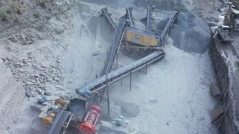 Making cement in mountains, himalayas Stock Footage 250066511