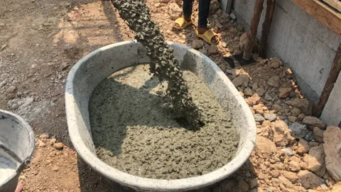 Making cement process Stock Footage 148720784