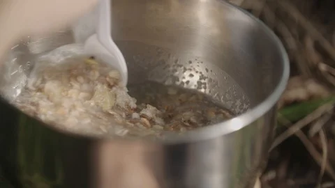 Making cereal Stock Footage 90284392