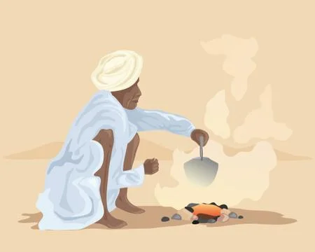 Making chai Illustrazione stock