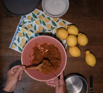 Making  cheese cake  mix  base Stock Photos