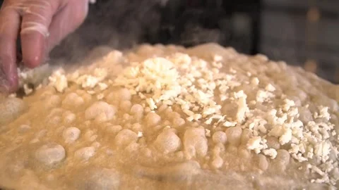 Making Cheese Dough Stock Footage 319951062