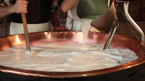 Making cheese  Stock Footage 68752321