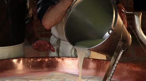 Making cheese  Stock Footage 68753008