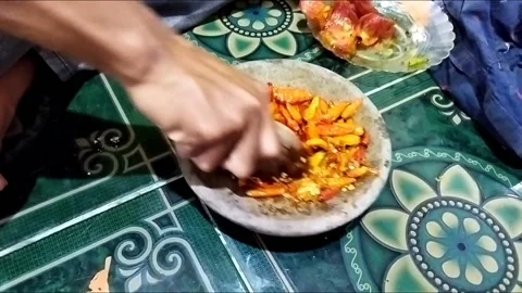 Making chili Stock Footage 211240969