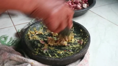 Making chili sauce Stock Footage 205537682