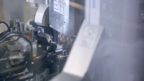 Making of chips with the help of a robot Stock Footage 72324534