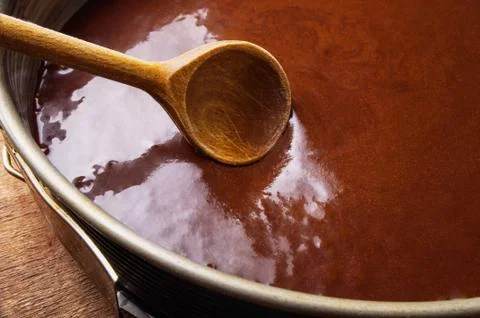 Making Chocolate Cake Stock Photos