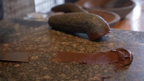 Making chocolate Stock Footage 75546893