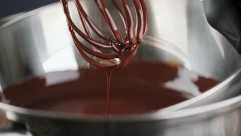 Making chocolate icing at home Stock Footage 145016706