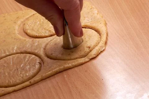 Making Christmas Cookies Stock Photos