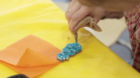 Making of christmas gingerbread cookie. 스톡 동영상 58330549