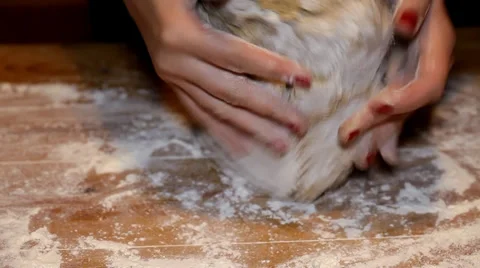 Making Christmas gingerbread dough Stock Footage 36002665
