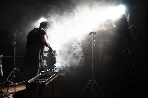 Making off a cinematography studio Foto stock