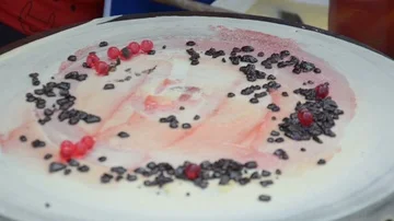 Making Classic Sugar Crepe Stock Footage 85773759