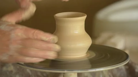 Making a clay jug Stock Footage 57166118