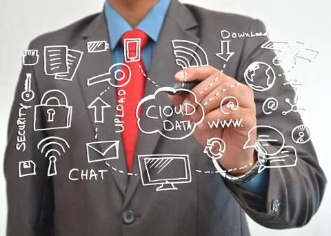 Making a Cloud Data Graph Stock Photos